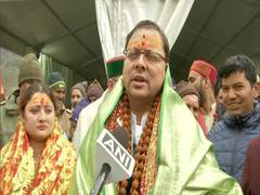 
      
      CM Pushkar Dhami inspects development work at Kedarnath Temple
      
      