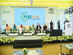 
      
      Nitin Gadkari launches Toyota's Flexi-Fuel Strong Hybrid 
      
      