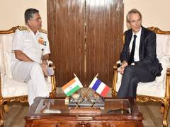 
      
      French envoy Lenain discuss maritime challenges with VC Dasgupta
      
      