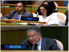 
      
      India slams Pak for raising Kashmir at UNGA Russia vote
      
      