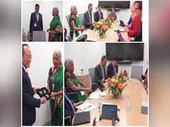 
      
      US: Finance Minister Sitharaman holds back-to-back bilaterals 
      
      