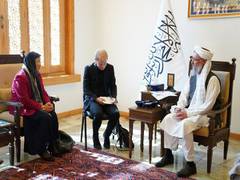 
      
      New UNAMA chief Otunbayeva meets Taliban leaders
      
      