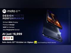 
      
      Motorola launches moto e22s on Flipkart
      
      