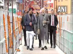 
      
      PM Modi reviews Badrinath riverfront development work 
      
      