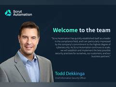 
      
      Scrut Automation hires Todd Dekkinga as its CISO
      
      
