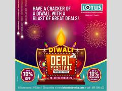 
      
      Lotus Electronics launches the 'Diwali Deal Festival'
      
      