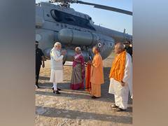 
      
      PM Modi arrives in Ayodhya to participate in Deepotsav
      
      