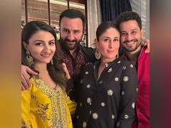 
      
      Soha Ali Khan shares glimpse from Kareena Kapoor pre-diwali bash
      
      