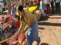 
      
      Lucknow woman destroys roadside diya shops on Diwali
      
      