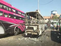 
      
      Two charred to death after bus catches fire in Ranchi on Diwali
      
      