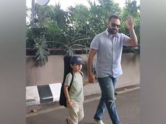 
      
      Saif Ali Khan spotted with son Taimur
      
      