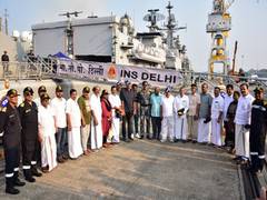 
      
      Kerala MLAs govt officials take part in mid-sea naval exercises
      
      