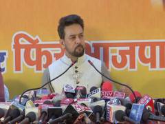 
      
      Cong promises fake, Kejriwal a symbol of anarchy: Anurag Thakur
      
      