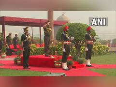 
      
      Bhutanese Lt General Batoo Tshering receives Guard of Honour 
      
      