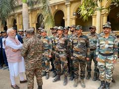 
      
      Morbi: PM meets people involved in rescue and relief operations
      
      