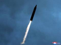 
      
      North Korea fires three ballistic missiles over sea of Japan
      
      