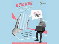 
      
      Be cautious of fake SMS promising jobs, says NIC
      
      