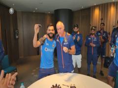 
      
      Virat Kohli cuts birthday cake with teammates in Melbourne
      
      