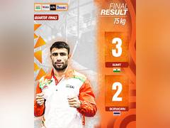 
      
      Asian Boxing C'ships: Sumit advances to semifinal of 75 kg
      
      