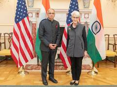 
      
      Foreign Secretary Kwatra meets US Deputy Secretary Sherman
      
      
