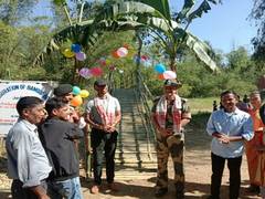 
      
      BSF builds 'Bamboo bridge' in East Jaintia Hills
      
      