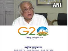 
      
      Jairam Ramesh criticises Centre for using lotus on G20 logo
      
      