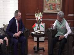 
      
      Jaishankar discusses Ukraine conflict with Belarus's FM 
      
      