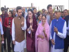
      
      Anurag Thakur attacks Congress on Himachal polling day
      
      