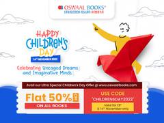 
      
      Oswaal Books celebrates Children day with FLAT #50 per cent OFF 
      
      