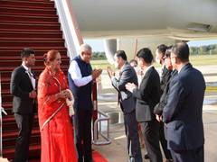 
      
      V-P Jagdeep Dhankhar arrives in Siem Reap for a brief stopover
      
      