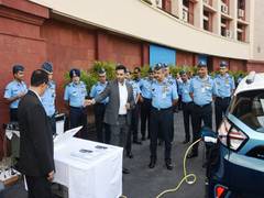 
      
      IAF inducts fleet of Tata Nexon EVs.
      
      