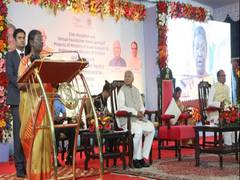 
      
      President Droupadi Murmu hails Madhya Pradesh's development...
      
      