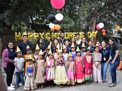 
      
      Techila Global Services Shared The Children's Day Joy 
      
      