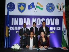 
      
      A Trade Commerce Office opened between India and Kosovo 
      
      