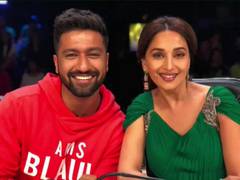
      
      Madhuri Dixit, Vicky Kaushal dance together on Kishore Da's song
      
      