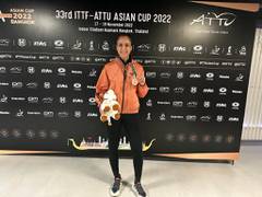 
      
      Anurag Thakur congratulates Manika Batra for winning bronze medal
      
      