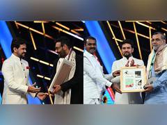 
      
      Ajay Devgn, Paresh Rawal felicitated at IFFI 2022
      
      