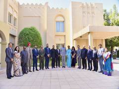 
    Vice President Dhankhar interacts with Indian community in Doha
    