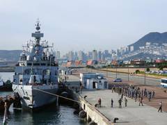 
      
      South Korea: Indian Navy ships dock at Busan port
      
      