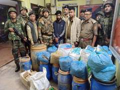 
      
      Tripura police busts drug racket, arrests one
      
      