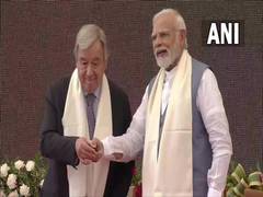 
      
      UN Chief highlights India's contribution to climate action
      
      