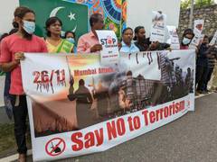 
      
      Sri Lanka: Political party holds protest against 26/11 attack
      
      