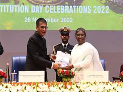 
      
      Prez Murmu graces valedictory function of constitution day
      
      