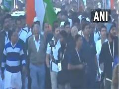
      
      Rahul Gandhi resumes Bharat Jodo Yatra from Madhya Pradesh's Mhow
      
      