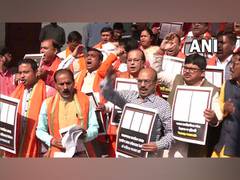 
      
      West Bengal: BJP protests outside Assembly over extra teachers' 
      
      