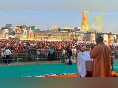 
      
      Gujarat polls: Godhra turns saffron amid Yogi's grand roadshow
      
      