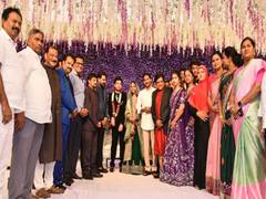 
      
      Andhra CM attends reception of actor Mohammad Ali's daughter
      
      