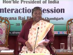
      
      President Droupadi Murmu interacts with ASHA workers
      
      
