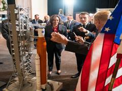 
      
      Macron meets Kamala Harris at NASA headquarters during US tour
      
      