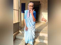 
      
      100-year-old casts her vote in Umargam
      
      